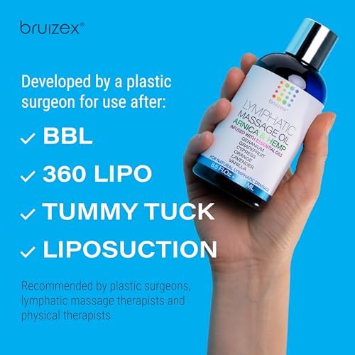 Bruizex Lymphatic Drainage Massage Oil with Arnica & Hemp Seed,8.5 Oz - Image 3