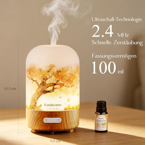 Essential Oil Diffuser, Hand Blown Glass Diffuser with Quiet Mist - Image 5