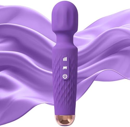 Personal Massager - 4H Max Runtime & Ultra-Quiet - Waterproof - 20 Modes 8 Speeds for Deep Tissue Back Massage, Post-Workout Recovery and Neck Muscle Relaxation(LX-Darkpurple) by Kamileo