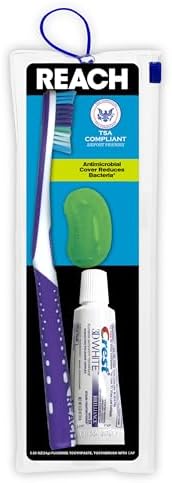 Reach Ultra Clean Travel Toothbrush Kit with Toothpaste and Cap by Reach
