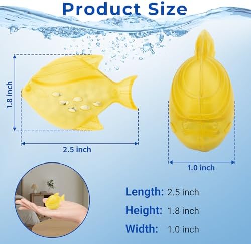 Humidifier Cleaning Fish for Humidifiers and Fish Tanks, Yellow, 12 Pack - Image 3