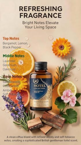 Hotel Diffuser Oil - Gentleman Grove Fragrance Oil waterless Large 100ml - Image 2