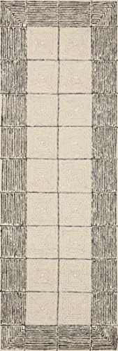 Loloi Chris Loves Julia Francis Cream/Black 11'-6" x 15' Area Rug - Image 6