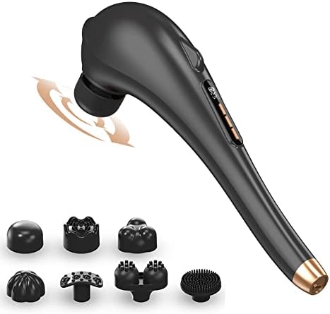 Back Massager for Pain Relief, Portable Cordless Massager with Type-C Charging, Deep Tissue Back Massage Machine, Hand Held Massage Tool, Body Relaxation Handheld, Rechargeable by HealthyandPersonalCareProducts