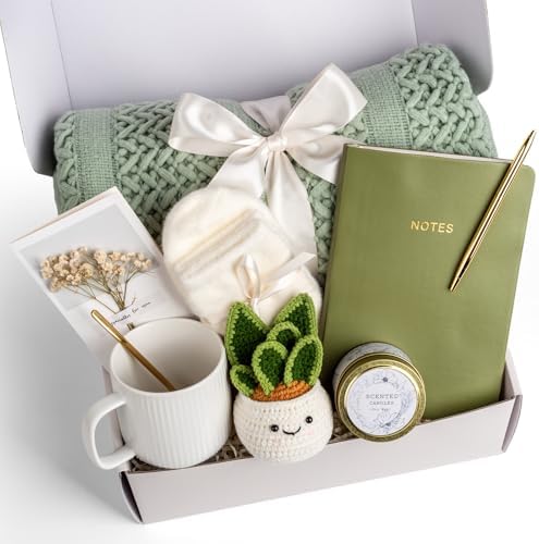 Mothers Day & Birthday Gifts for Women, Gift Baskets for Women, Self Care Gifts Care Package, Thank You, Get Well, Sympathy Inspirational Friendship Gifts Box for Mom, Grandma,Sister,Friends,Girls by Anforsun