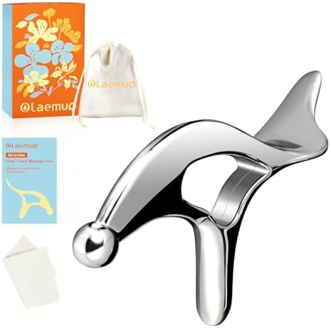 Pressure Point Massage Tool for Deep Tissue - Metal Gua Sha Tools by Olaemuo