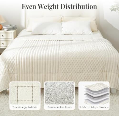 Topblan Weighted Blanket for Adults Queen Size 60 x 80 20lbs, Sherpa Fleece - Image 5