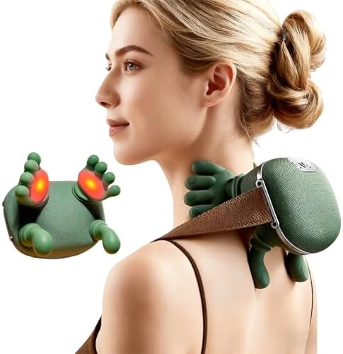 Hand Neck Massager with Fingers, Shoulder and Neck Massager with Hands, Bionic Heated Massager, Deep Tissue Massage, Shoulder & Cervical Relief, Relax Muscle Tension, Hands-Free, Portable by Unknown