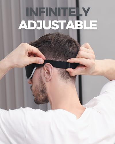 MZOO Luxury Sleep Mask, 3D Spacious for Long Lashes Blocking Light - Image 6
