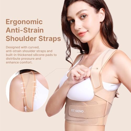 Fit Geno Invisilite Posture Corrector for Women Adjustable Upper Back Brace - Image 4