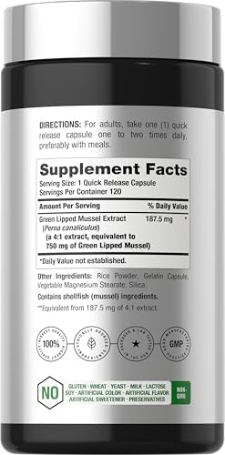 Horbäach Green Lipped Mussel |120 Capsules | from New Zealand - Image 2