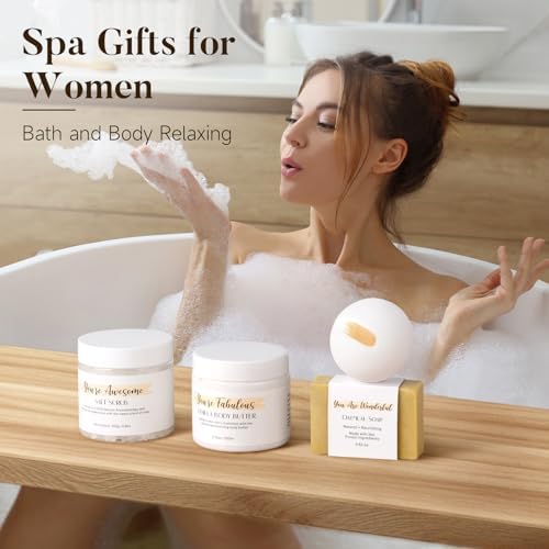 Spa Gifts for Women 13Pcs Mothers Day Gifts Happy Birthday Gift Baskets, Christmas Relaxing Home SPA Kit Bath Set Self Care Package Thank You Box for Mom Her Sister Teacher Friends Friendship - Image 7