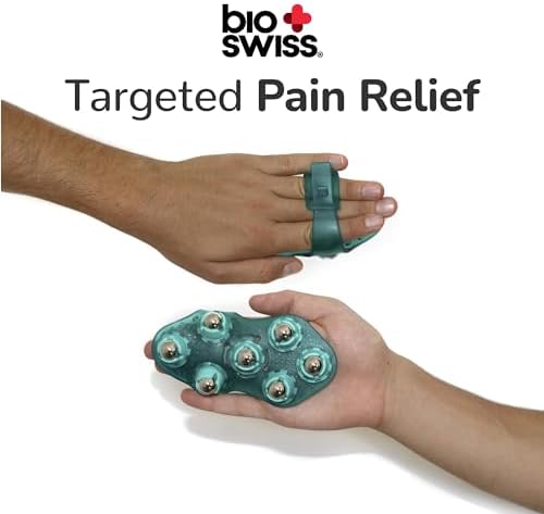 BioSwiss Massage Glove with Steel Roller Balls, Handheld Full Body Massager for Back, Neck, Shoulders, and Legs - Image 3