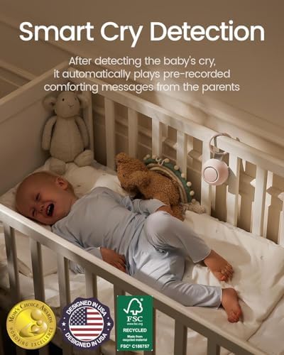 CHICWAY Portable Sound Machine with AI Cry Detection White Noise Machine - Image 3