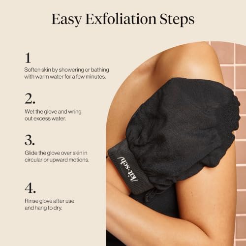 Kitsch Exfoliating Glove – Exfoliating Mitt - 1pc Black - Image 7