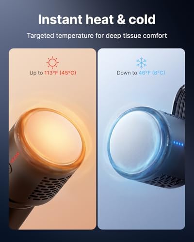 RENPHO Active Mini Thermacool Massage Gun with Heat and Cold, Thumb Loop - Image 5