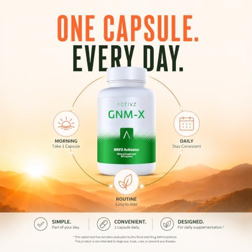 ACTIVZ - GNM-X - Nrf2 Activation Formula with DexKey Tech - 30 Capsules - Image 4