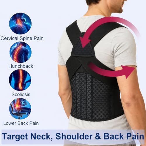 Back Posture Corrector Brace for Men, Full Back-Anchored Posture Brace - Image 6