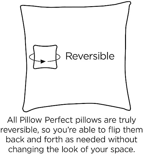 Pillow Perfect Forsyth Solid Indoor/Outdoor Lumbar Pillow Plush Fill, Weather and Fade Resistant, Lumbar - 11.5" x 18.5", Brown, 2 Count - Image 3