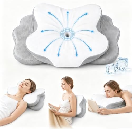 Cervical Neck Pillow for Pain Relief,Memory Foam Ergonomic Pillow by Unknown