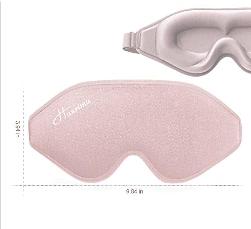 Sleep Eye Mask for Women Men, Soft and Comfortable Night Eye Mask for Sleeping, 3D Blockout Eye Cover for Travel, Blindfold with Adjustable Strap (Pink) - Image 7