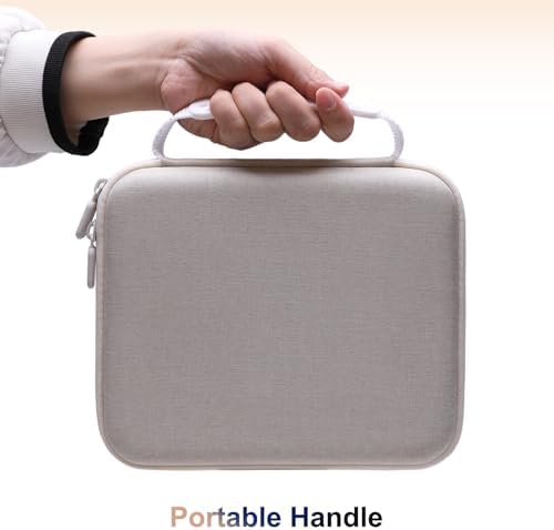 LTGEM Massage Case Compatible with TheraGun Relief Handheld Percussion Massage Gun/Neck/Back/Leg/Shoulder Massage Gun - Travel Protective Carrying Storage Bag, Khaki(Case Only) - Image 2