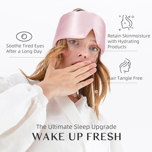 Silk Sleep Mask for Women and Men, Side Sleeper, 22 Momme Pure Mulberry Silk Total Blackout 100% Mulberry Eye Mask with Adjustable Headband Full Size, Eye Masks for Sleeping and Travel - Image 6