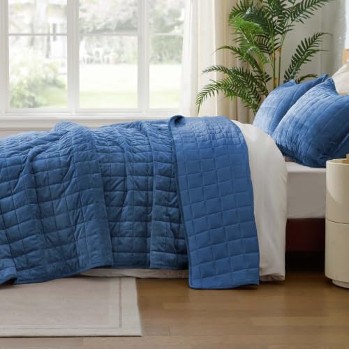 BEDELITE Velvet Quilt Set Queen Size, Luxury Velvet Comforter Bedding - Image 5