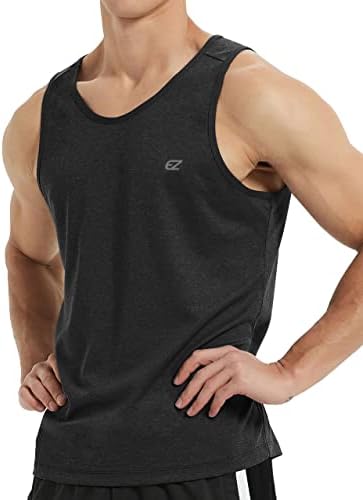 EZRUN Men's Quick Dry Workout Tank Top UPF 50+ Sweat-Wicking Gym Shirt - Image 2