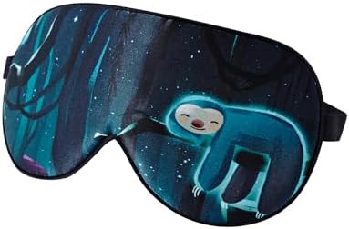 Alaska Bear Mulberry Silk Sleep Mask, Cool and Smooth(Sloth) - Image 4