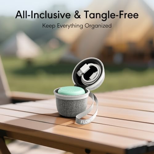 FLOWTUNE Sound Machine with Travel Case White Noise Machine for Baby Adults, 18 Non-looping Sounds, Timer, Memory Function, Portable Sleep Sound Therapy Gift(Mint Green) - Image 4