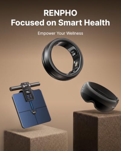 RENPHO Lynx Smart Ring, Subscription-Free App, Black, Size 9 - Image 3