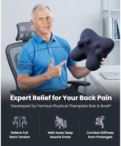 BOB AND BRAD Cordless Back Massager with Heat FSA Eligible HSA, Shiatsu Back Massager for Pain Relief Deep Tissue, 3D Kneading Massage Pillow for Pain Relief, Soothing Full-Body Relief for Family - Image 5