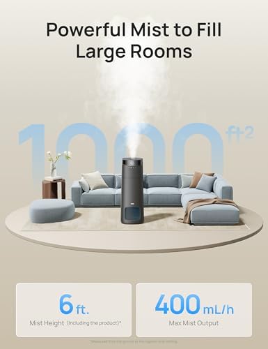 DREO 16L Smart Humidifier Large Room 1000 ft², 130H Runtime, 30dB, Top Fill - Image 3