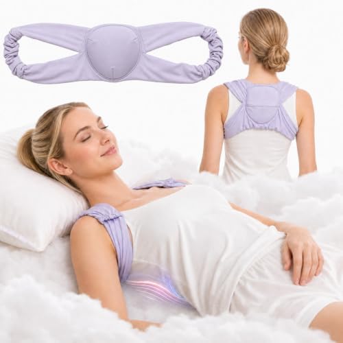 Women's Ice Silk Sleep Posture Corrector, Adjustable Night Upper Back Brace by Unknown