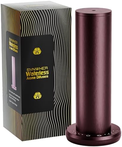 Waterless Essential Oil Diffuser,Oil Diffuser,Aromatherapy Diffusers,Scent Diffusers for Home,Large Room, Hotel Scent Diffuser, 1000sq.ft, Aroma Diffusers (Dark Purple) by Unknown