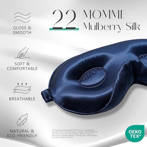 ZIMASILK Adjustable 3D 22 Momme 100% Mulberry Silk Sleep Mask - Image 2