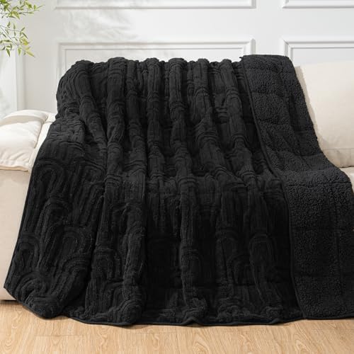 Cottonblue Jacquard Weighted Blanket for Adults Queen Size 12 lbs 60"x80" by Cottonblue