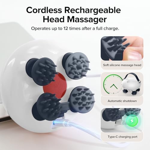 Head Massager Scalp, Scalp Massager, Portable Head Massager - Image 3