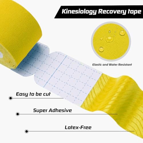 3 Pack Kinesiology Tape Precut, 60 Athletic Strips for Knee & Shoulder - Image 2