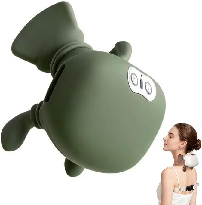 Bionic Heated Massager, Green, Portable Shiatsu Neck and Back by LoyccoEyewear