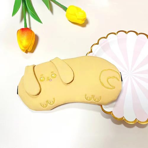 PERFECTSIGHT Cute Sleep Eye Masks (Yellow Puppy) - Image 4