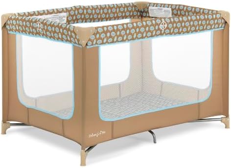 Dream On Me Zodiak Portable Playard, Compact for Travel, Carry Bag, Coffee/Blue by Unknown