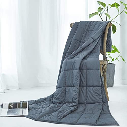 RelaxBlanket Cotton Weighted Blanket King Size 100% Cotton with Premium Glass Beads for All-Season 80''x90'' 25lbs,Dark Grey - Image 7
