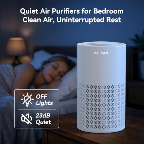 AIRROMI Air Purifier for Bedroom with HEPA 3-in-1 Filter, Pet Air Purifier for Home Cat Pee Smell, Covers Upto 990 Ft², Quiet 360° intake Air Cleaner for pet hair,allergies,Dust,Smoke A2001 Blue - Image 6