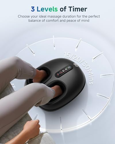 CILI Shiatsu Foot Massager with Heat and Compression, Kneading, Rolling,Electric Feet Massager for Plantar Fasciitis, Neuropathy, Feet Heater, Foot Warmer for Women, Size Up to 14" - Image 7