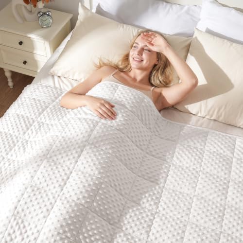 Uttermara Cooling Weighted Blanket for Adults, 20 lbs Queen Size 60" x 80" - Image 2