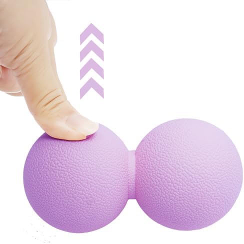 Double Lacrosse & Micro-Elastic Peanut Massage Ball - Myofascial Release Tool for Muscle, Back, Foot, and Physical Therapy, Mobility Roller for Acupressure and Relaxation (Purple) - Image 4