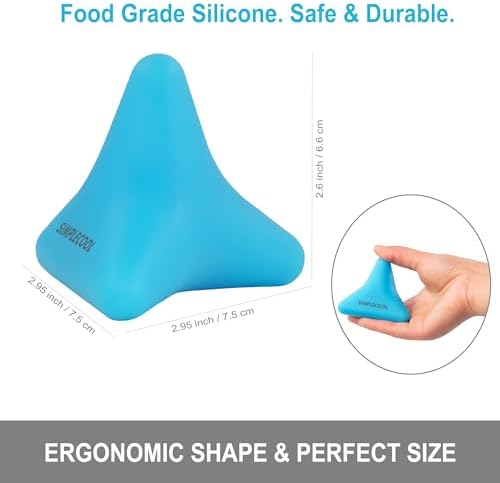 Manual Trigger Point Massage Tool Small Massager Ball 3″×2.6″ Blue - Image 2
