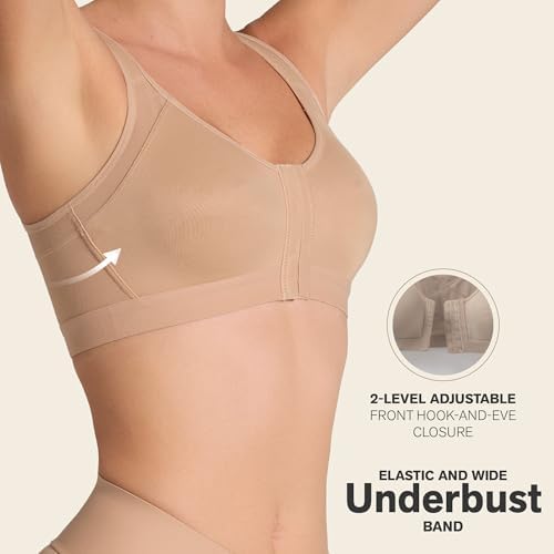 Leonisa Multi-Functional – Posture Corrector Bra Wireless Front Closure Bra for Women Full Coverage - Image 3